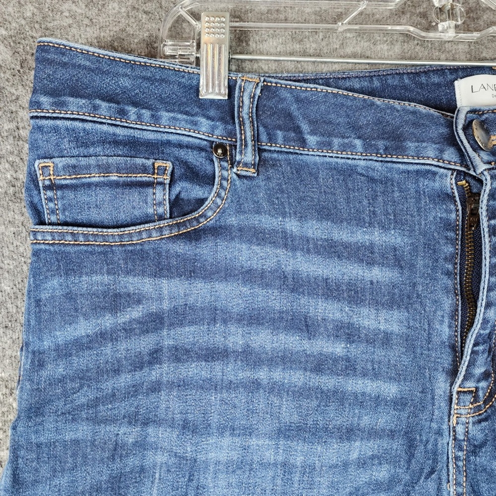 Lane Bryant Pedal Crop Womens 20 Skinny Blue Mid Rise Super Stretch EUC - Picture 4 of 8
